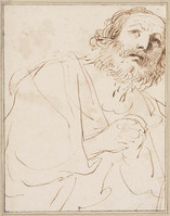H 072
<br/>
Boetende Petrus, halffiguur
<br/>
<em>Guercino (1591-1666)</em>